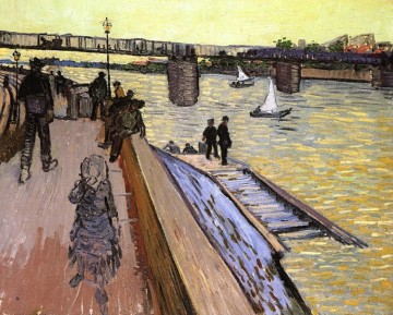  bridge Painting - The Bridge at Trinquetaille Vincent van Gogh